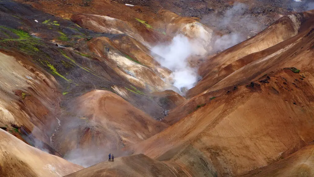 Kerlingarfjöll red mountains, Hveradalir, Icelandic Highlands