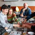 A group of enthusiastic guests enjoying the reykjavik food lover tour