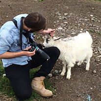 Petting Goats on Taste of Nature