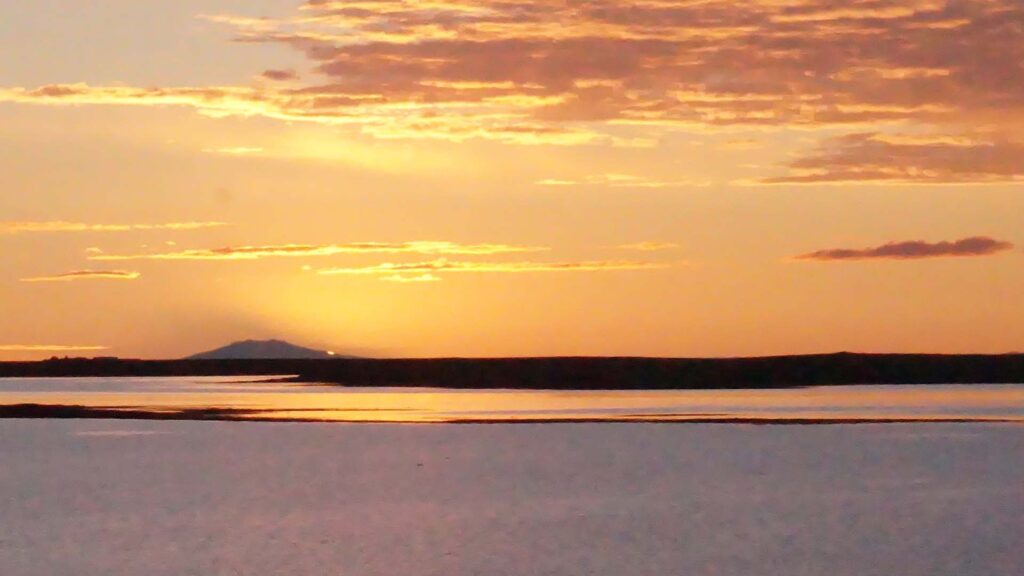 Iceland June's midnight sun