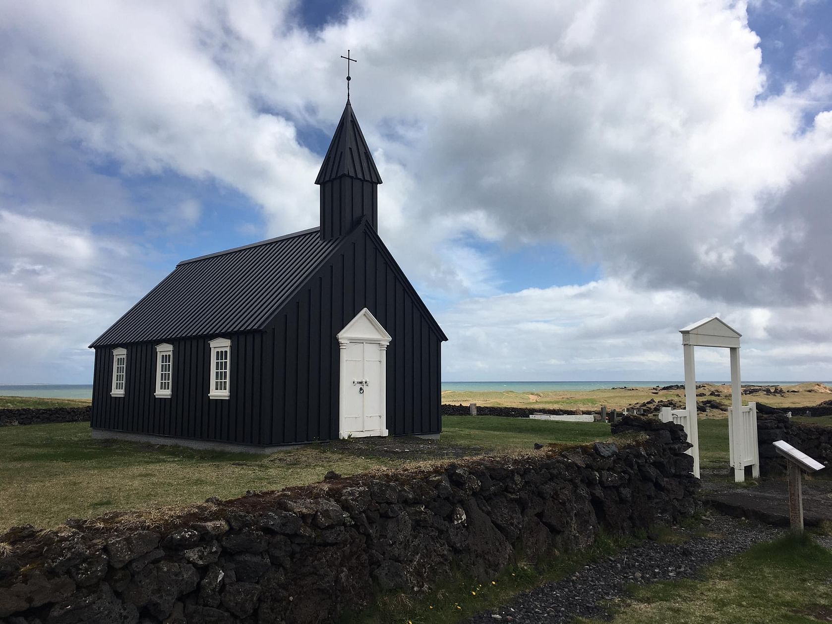 The beautiful Budar Church on magical Snafellsnes peninsula