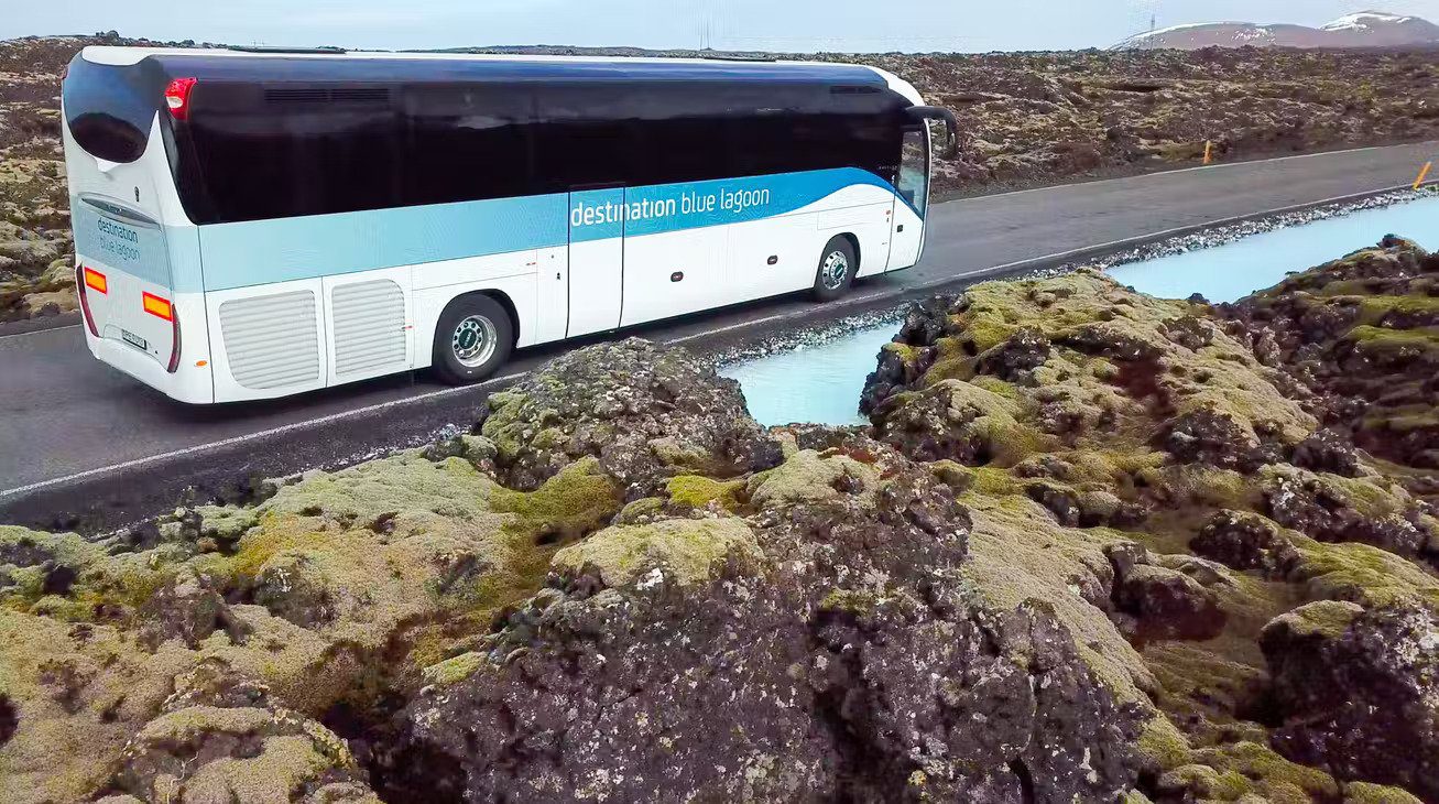 Comfortable buses for Destination Blue Lagoon