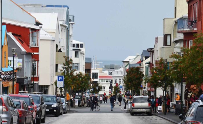 Skólavörðustígur, Reykjavík, parking spots