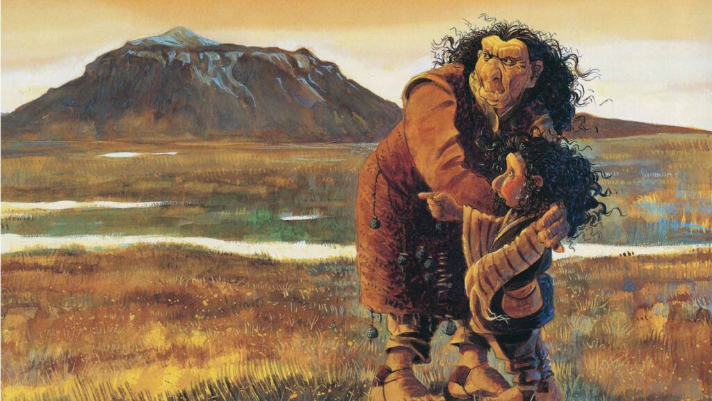 trolls in Icelandic folktales, troll, brian pilkington