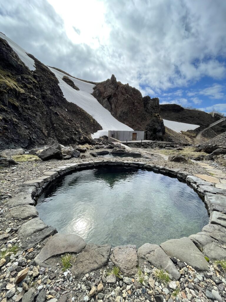 Husafell Canyon Baths are Icelandic hot springs