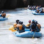 Rafting on the glacial river in the Golden Circle area in Iceland