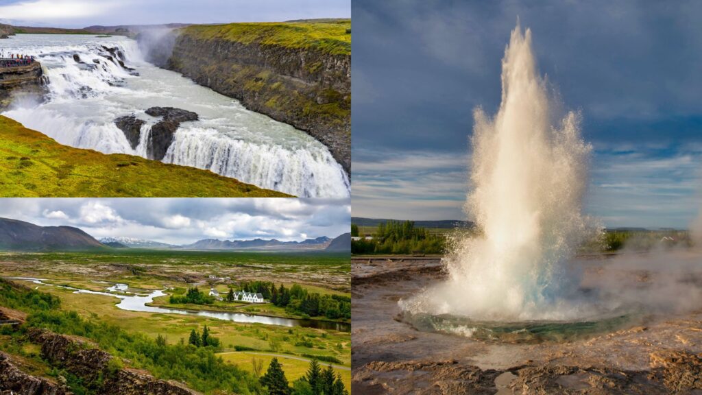 Thingvellir National Park, Geysir and Gullfoss Waterfall are the attractions of the Golden Circle
