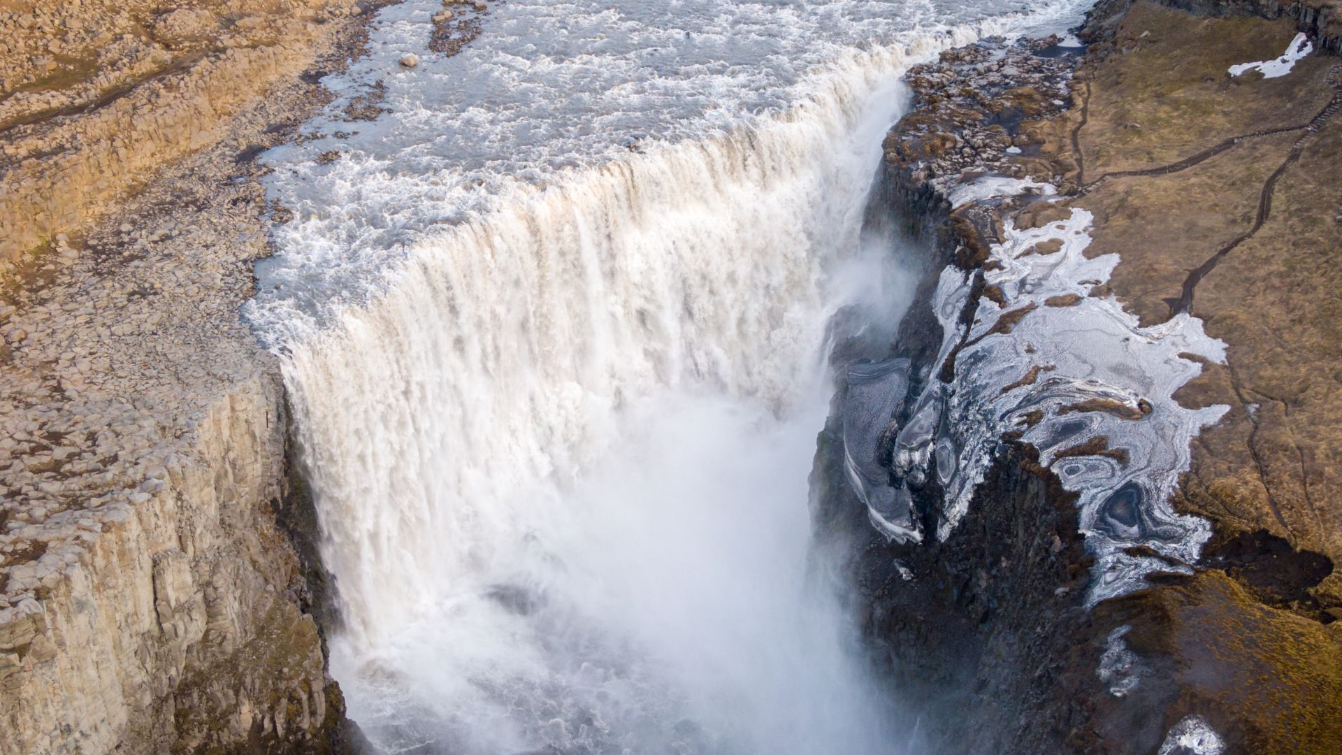 Dettifoss Waterfall is one of the best attractions in North Iceland