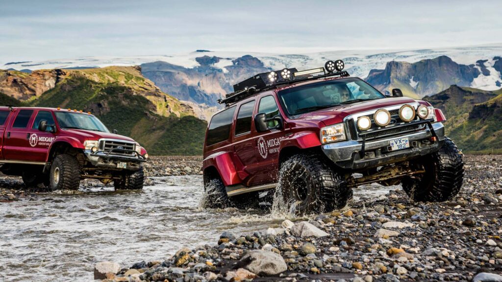 Adventure cars in Iceland
