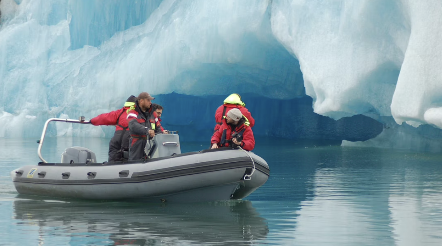 Zodiac Boat Tour on the Glacier Lagoon in Iceland