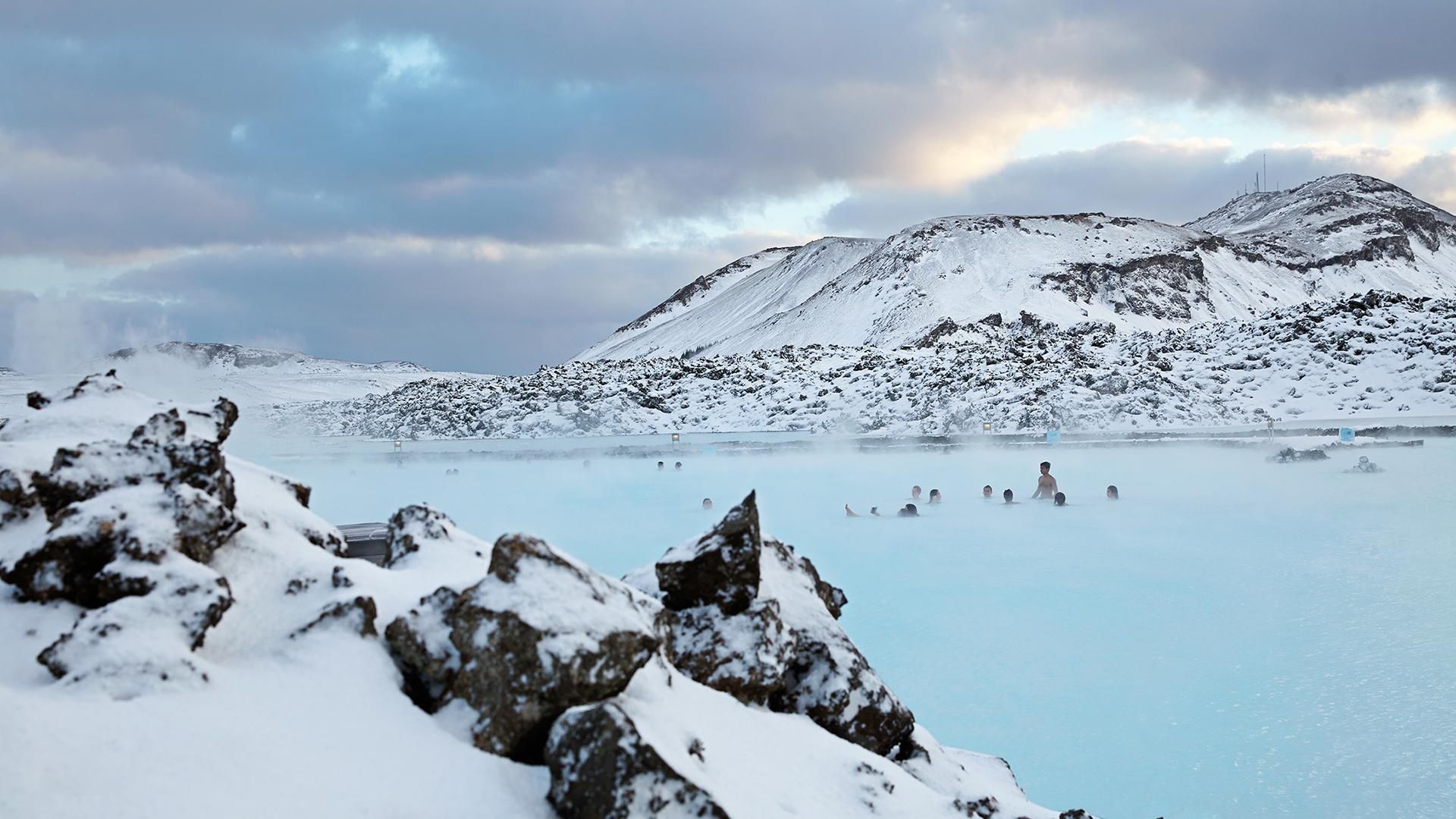 The Blue Lagoon geothermal pool in Iceland