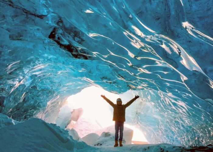 The ice cave in Iceland