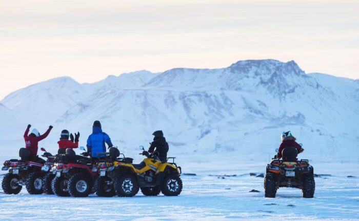 ATV tour in Iceland during winter