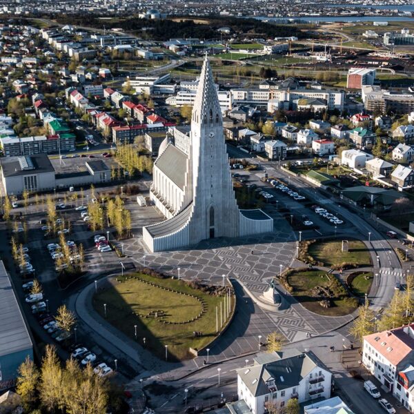 Reykjavik,Iceland,Downtown,From,The,Sky,Drone