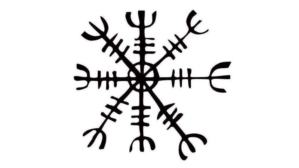 ægishjálmur, magic stave, magic spell, witchcraft in Iceland