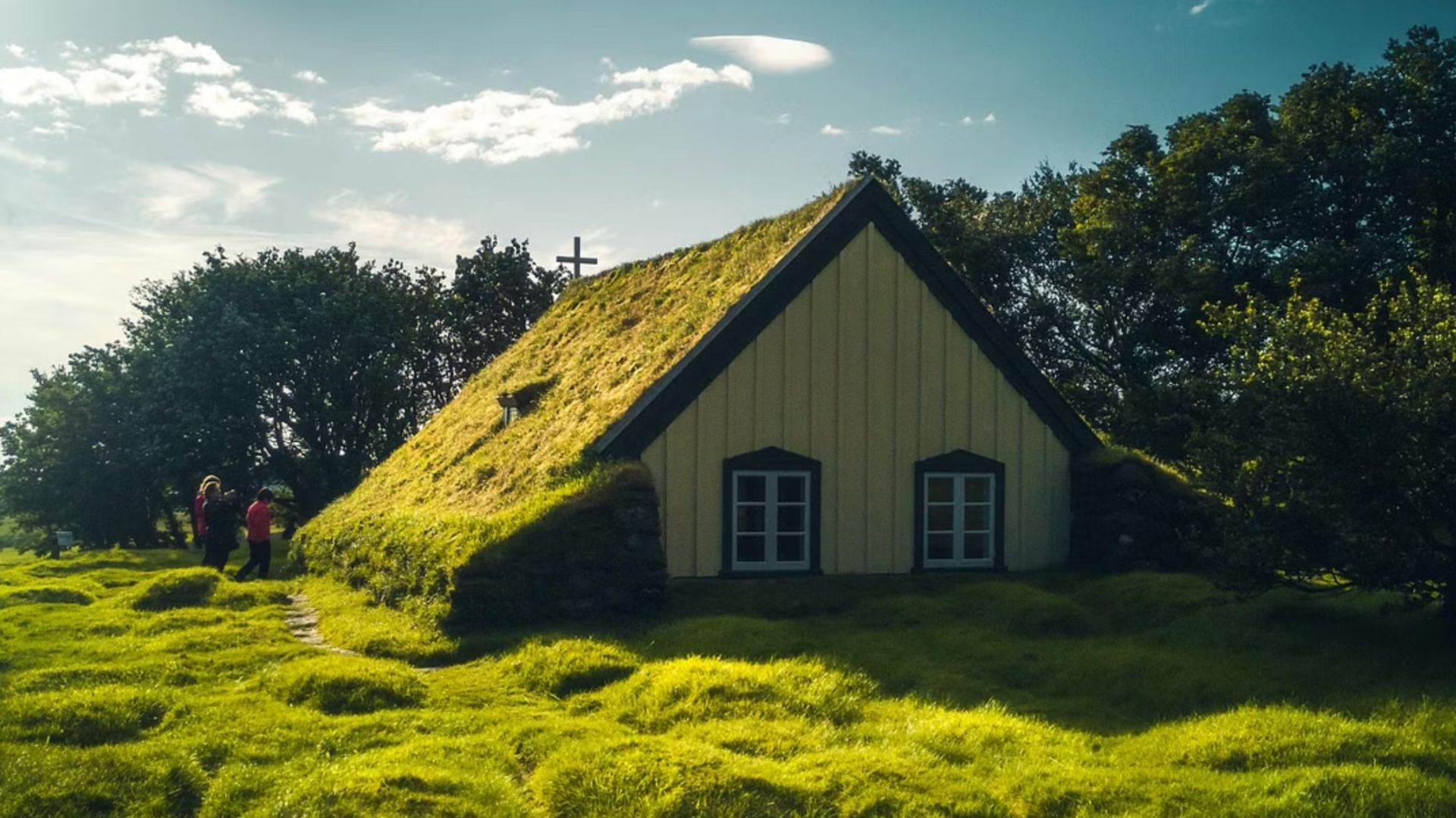 Grass houses Iceland