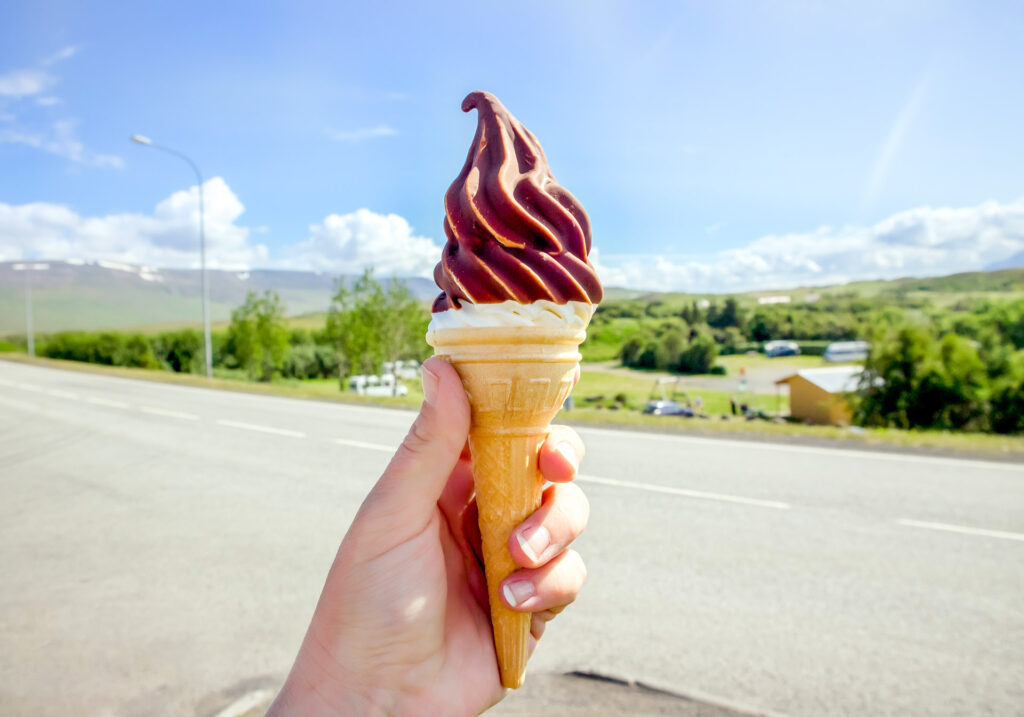 Icelandic Icecream in nature