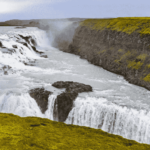 A picture of Gullfoss, one of the biggest waterfalls in Iceland.