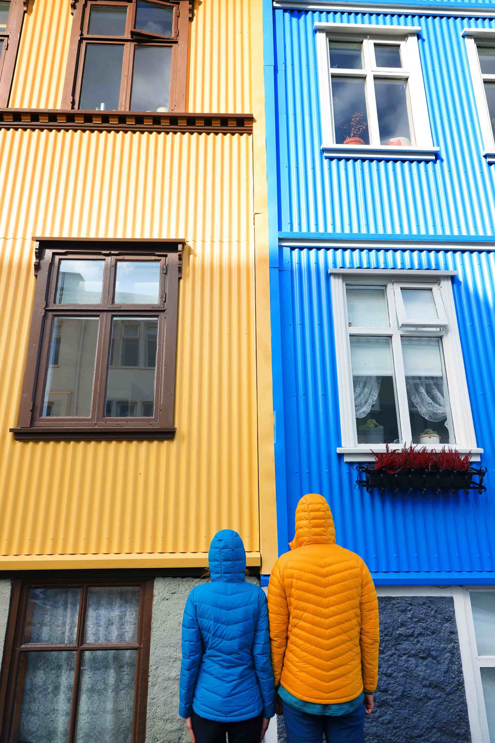 Colourful houses in downtown Reykjavik.