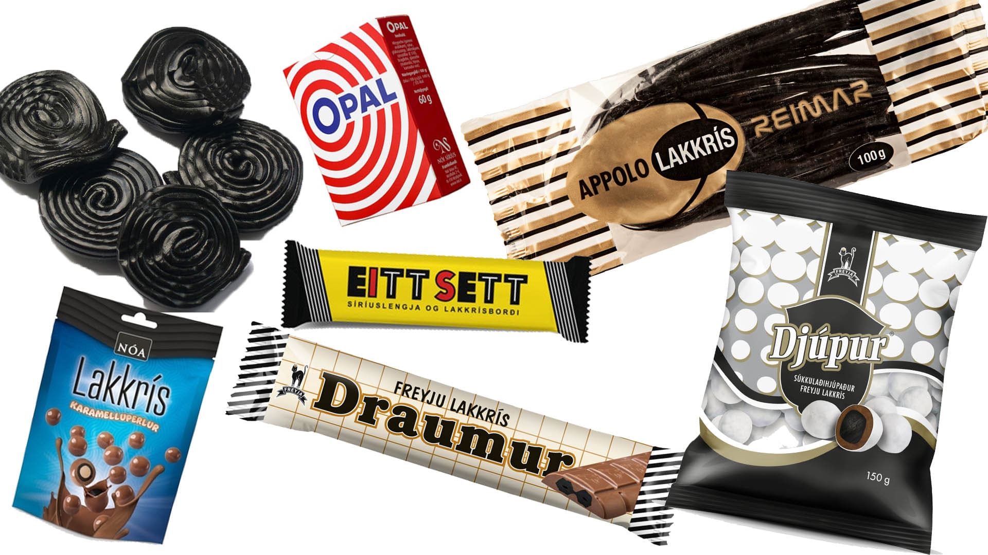 A selection of our famous liquorice filled chocalates!