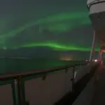 Northern Lights seen from a boat