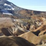 Volcanic landscape in northern Iceland