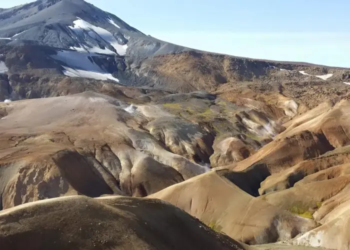 Volcanic landscape in northern Iceland