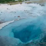 Close up of hot springs