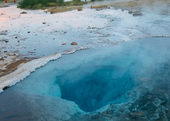 Close up of hot springs