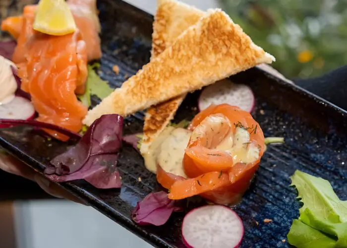 A platter of traditional Icelandic food