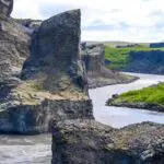 River flowing through a canyon on the Diamond Circle