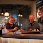 People at a skyr bar