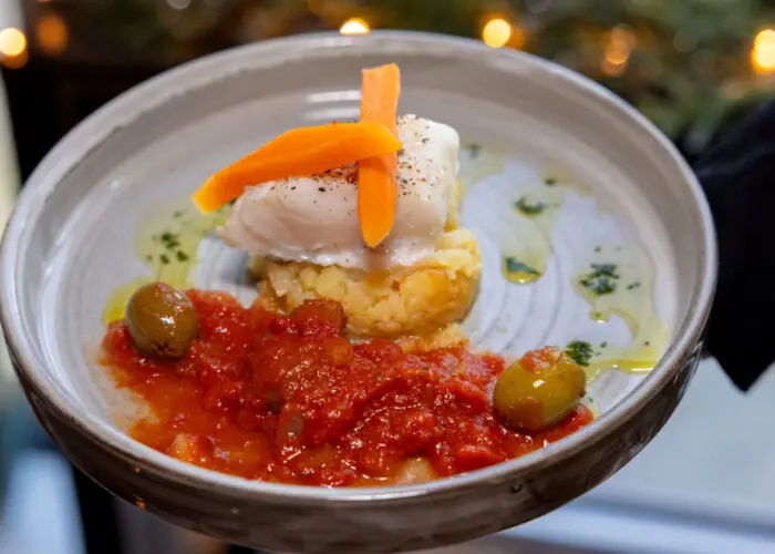 A close-up of traditional Icelandic food, showcasing the unique ingredients and flavors featured on the Reykjavik Harbor Food Tour