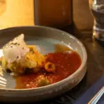 A plate of traditional Icelandic food, showcasing local flavors and heritage on the Private Reykjavik Harbor Food tour