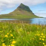 A uniquely shaped mountain