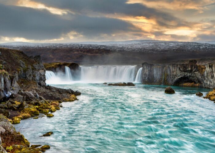 Close up of Godafoss